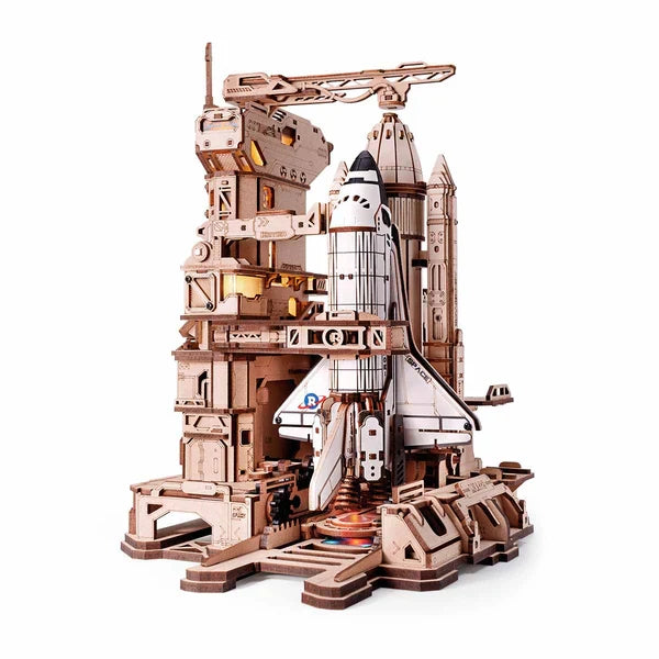 446‑Piece Space Shuttle 3D Wooden Puzzle, DIY Mechanical Building Model for Adults